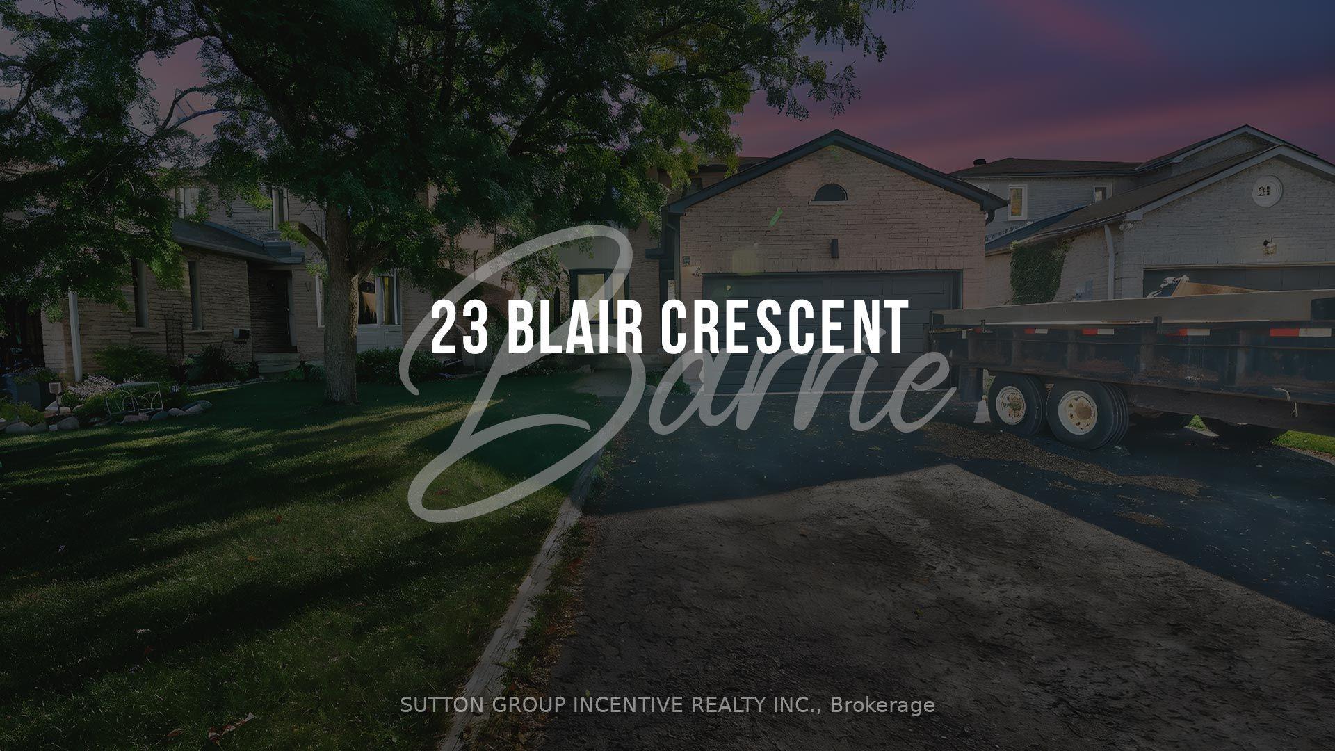 23 Blair Crescent, Barrie — Detached for lease, photo 1