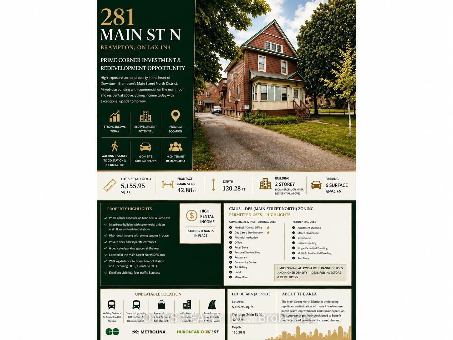281 Main Street N, Brampton — Detached for sale, photo 1