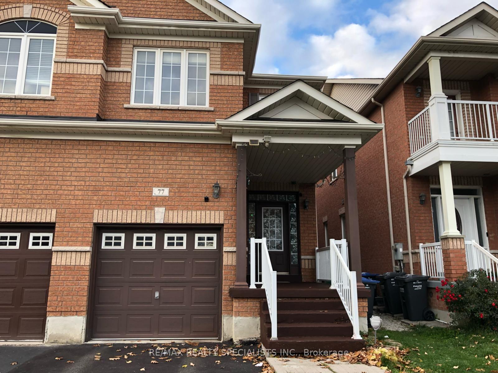 77 Calm Waters Crescent, Brampton — Semi-Detached for lease, photo 1