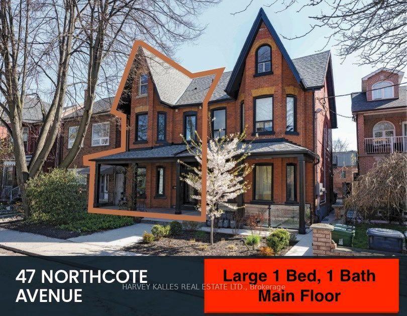 47 Northcote Avenue 1 #1, Toronto — Semi-Detached for lease, photo 1