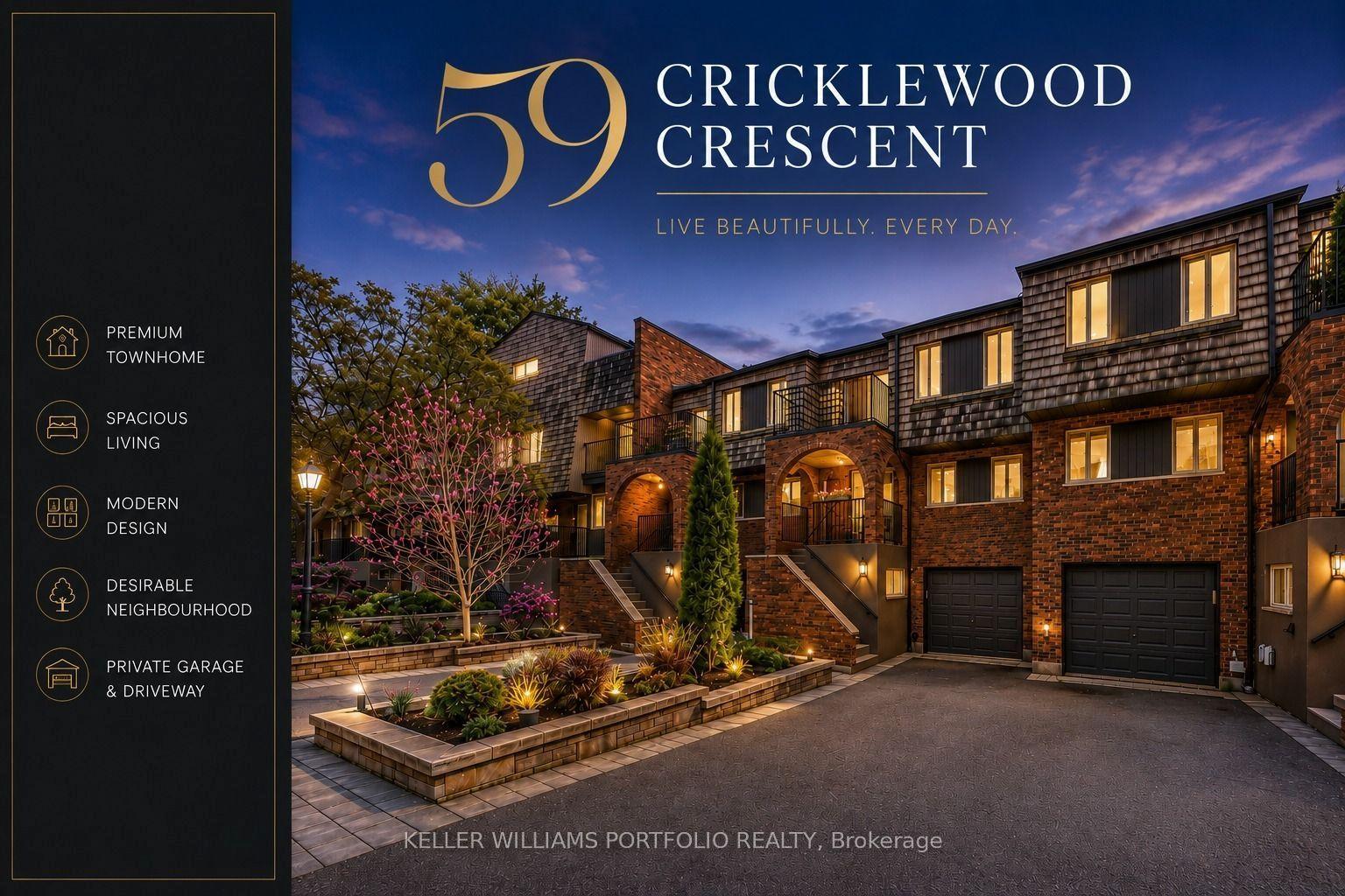 59 Cricklewood Crescent, Markham — Condo Town for sale, photo 1
