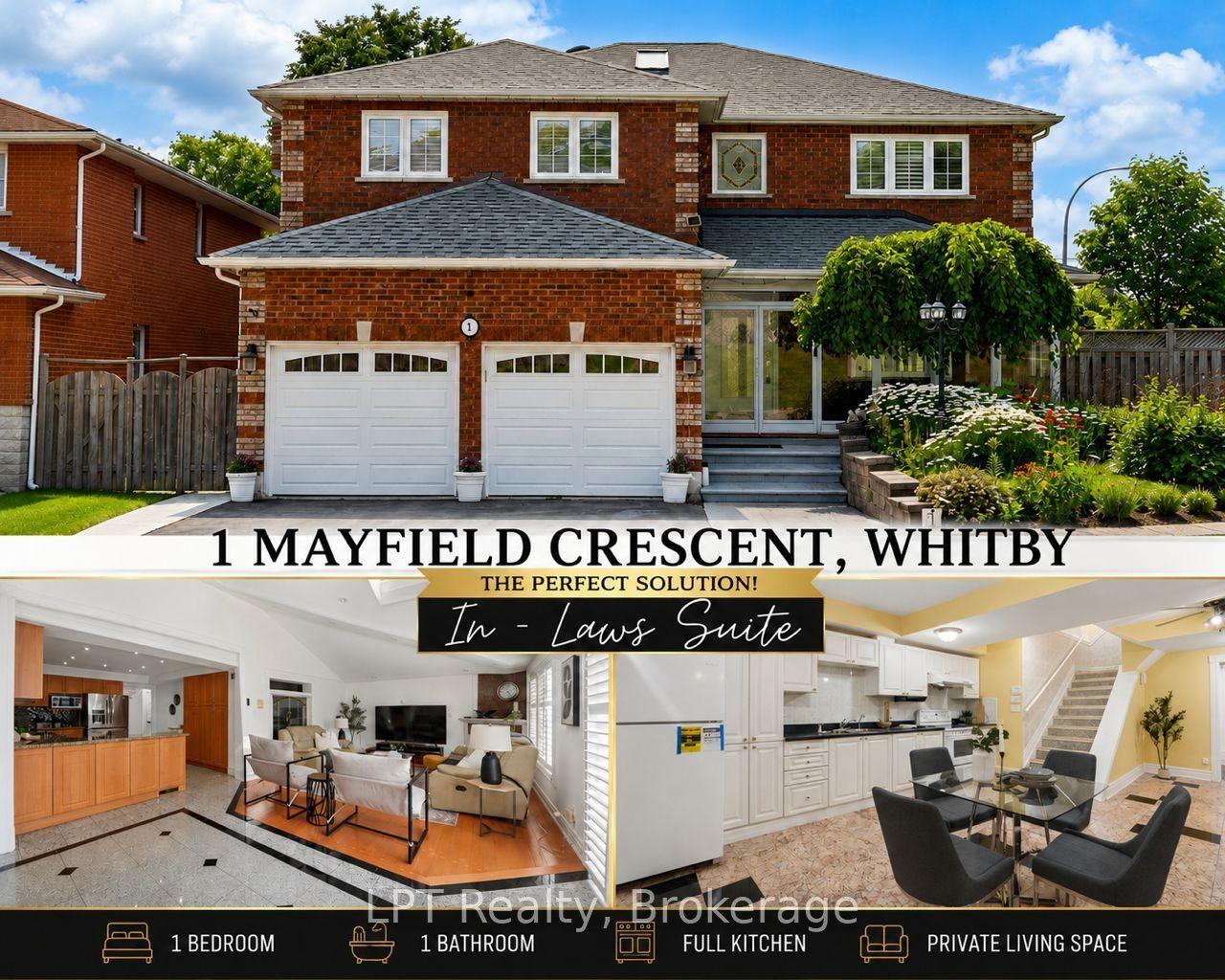 1 Mayfield Crescent, Whitby — Detached for sale, photo 1