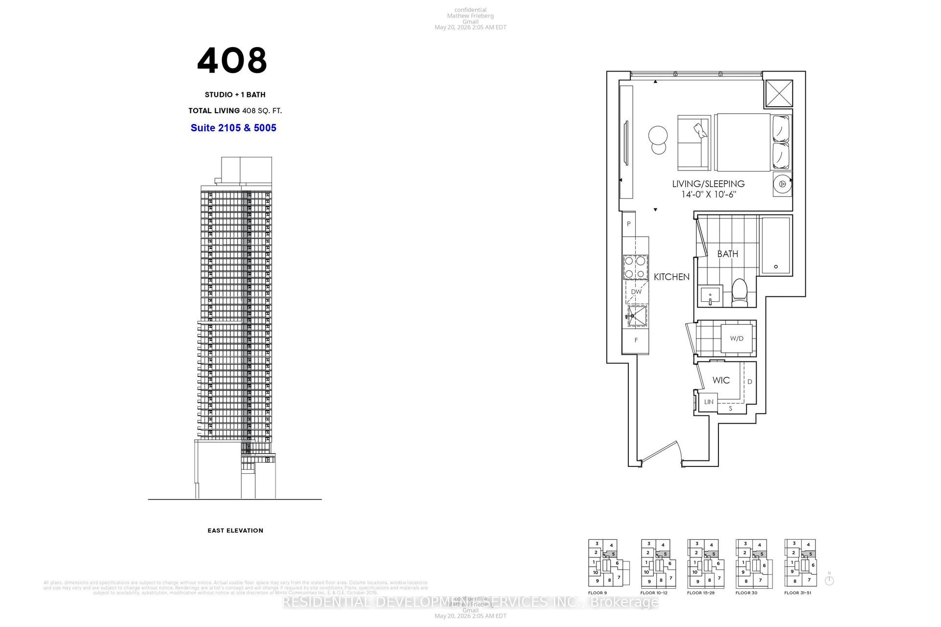 89 Chruch Street 2105 #2105, Toronto — Condo for lease, photo 1