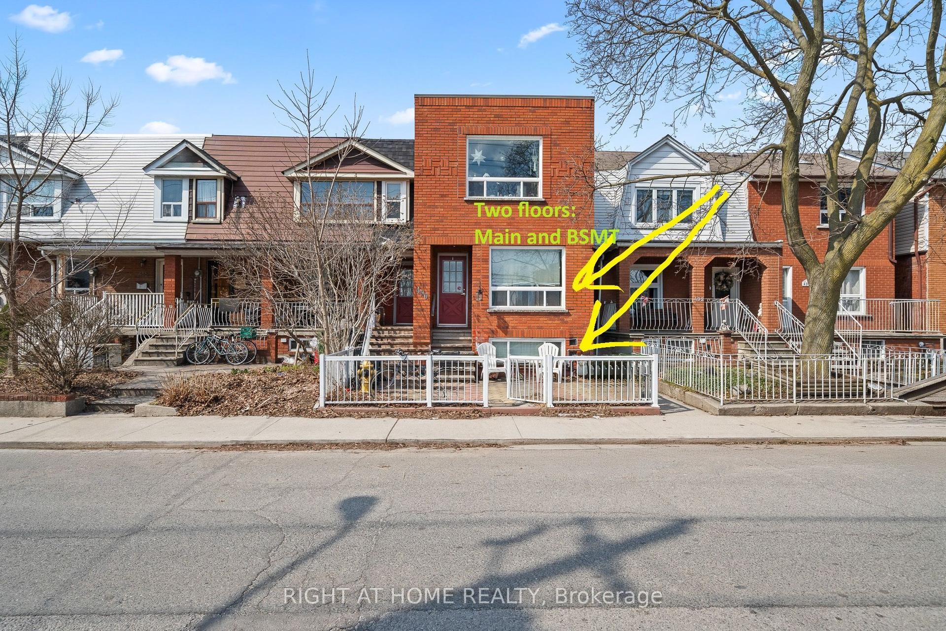490 Brock Avenue 1 #1, Toronto — Semi-Detached for lease, photo 1