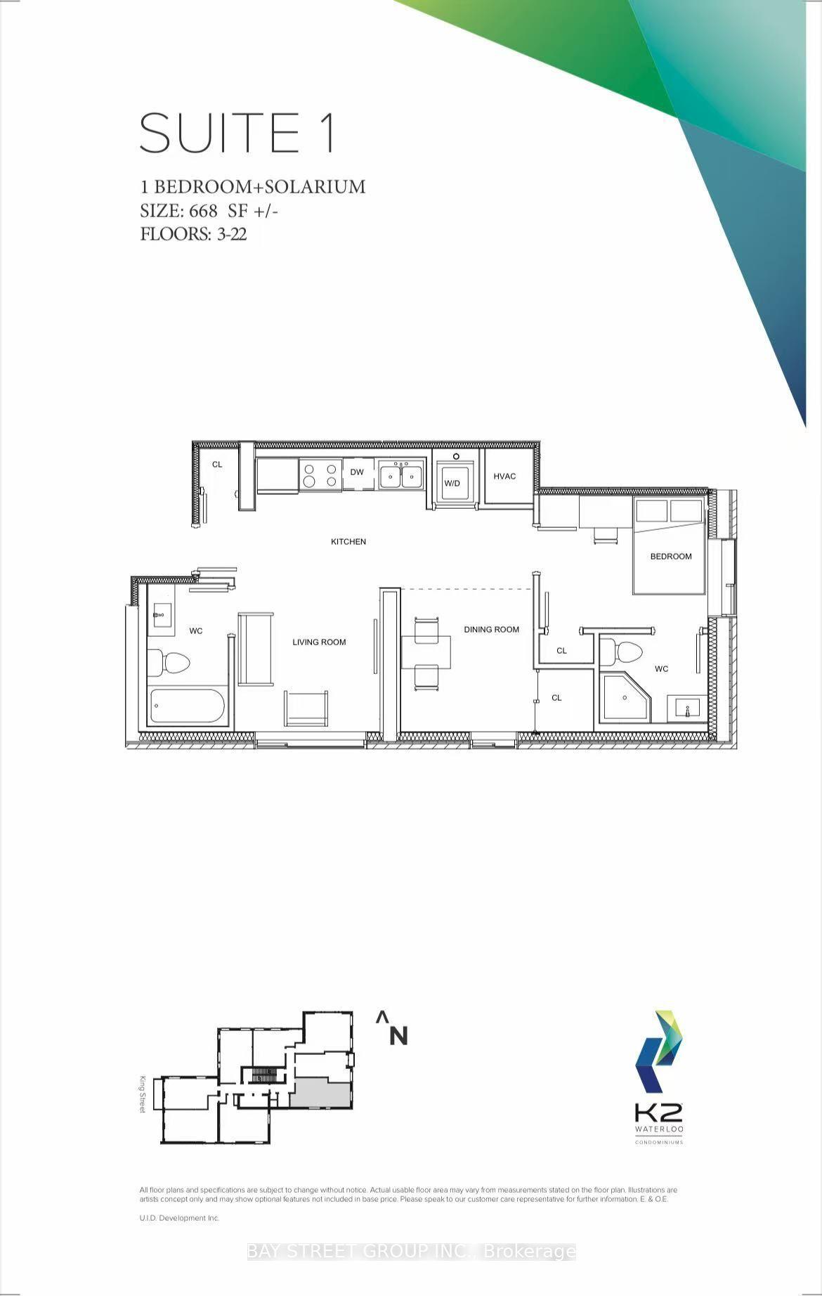 158 King Street N Street 1501 #1501, Waterloo — Condo for lease, photo 1