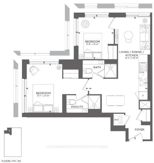 252 Church Street 3703 #3703, Toronto — Condo for lease, photo 1
