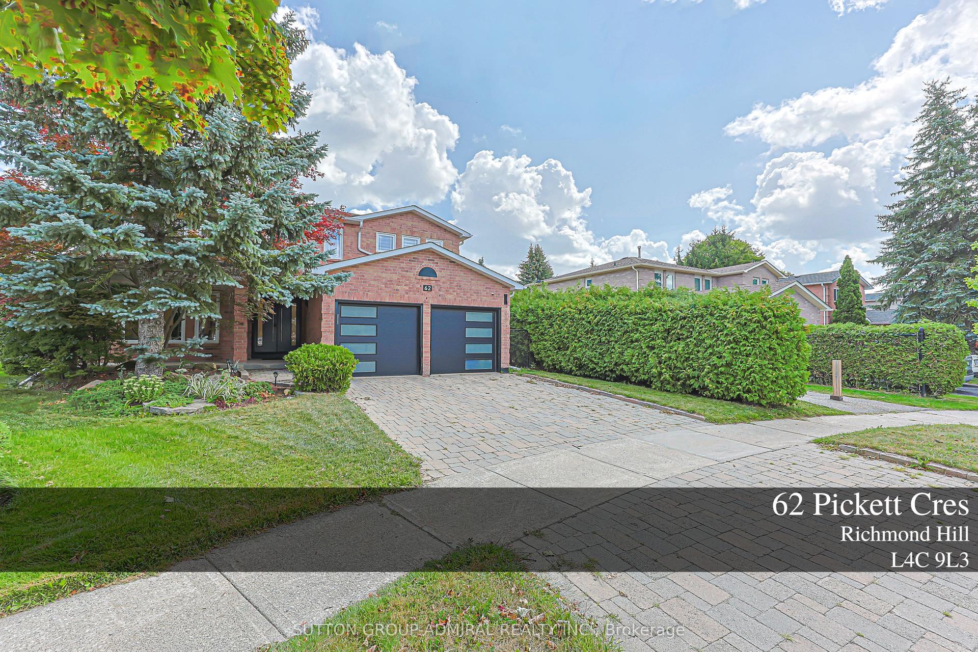 62 Pickett Crescent, Richmond Hill — Detached for sale, photo 1