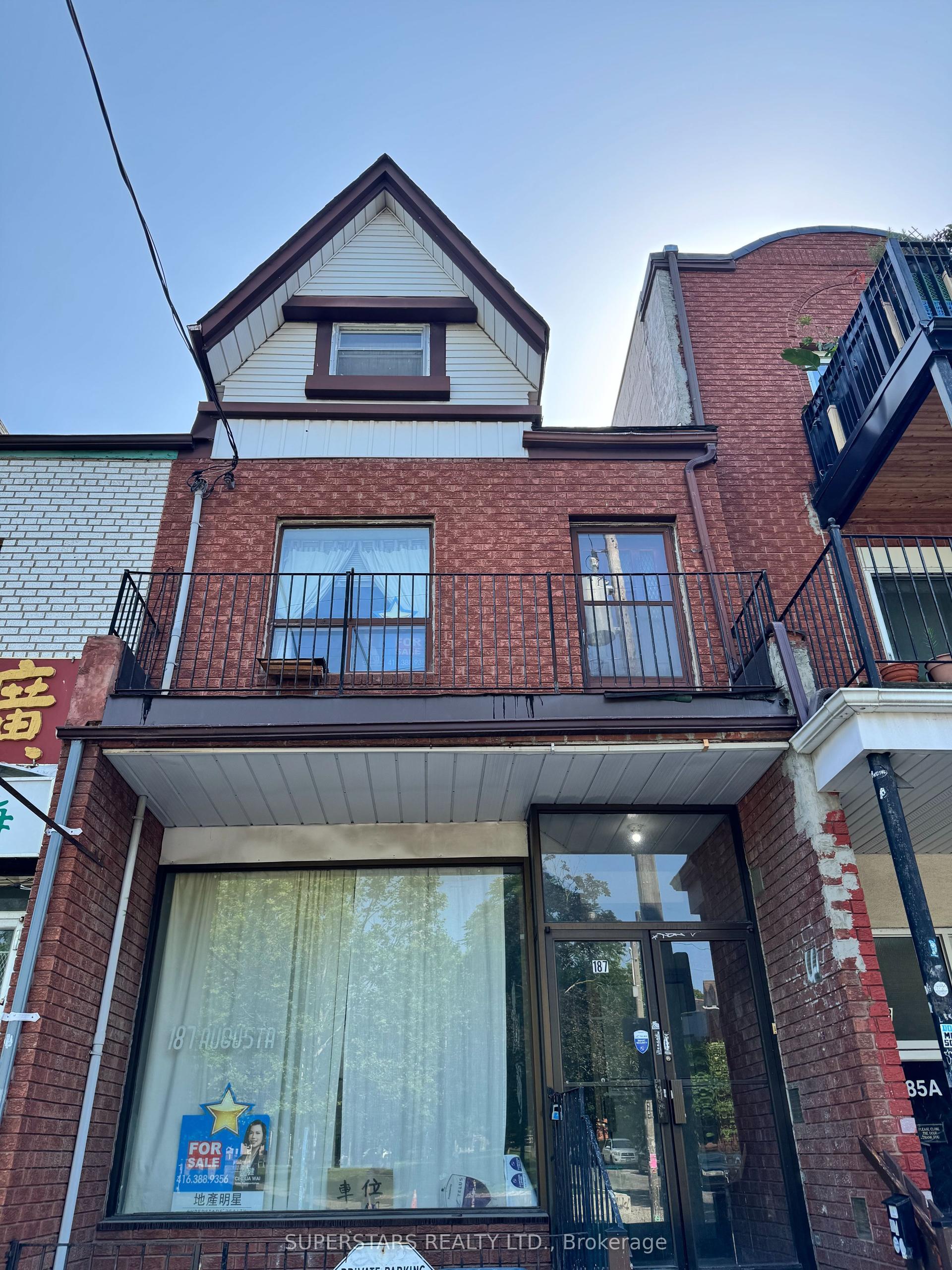 187 Augusta Avenue, Toronto — Semi-Detached for sale, photo 1