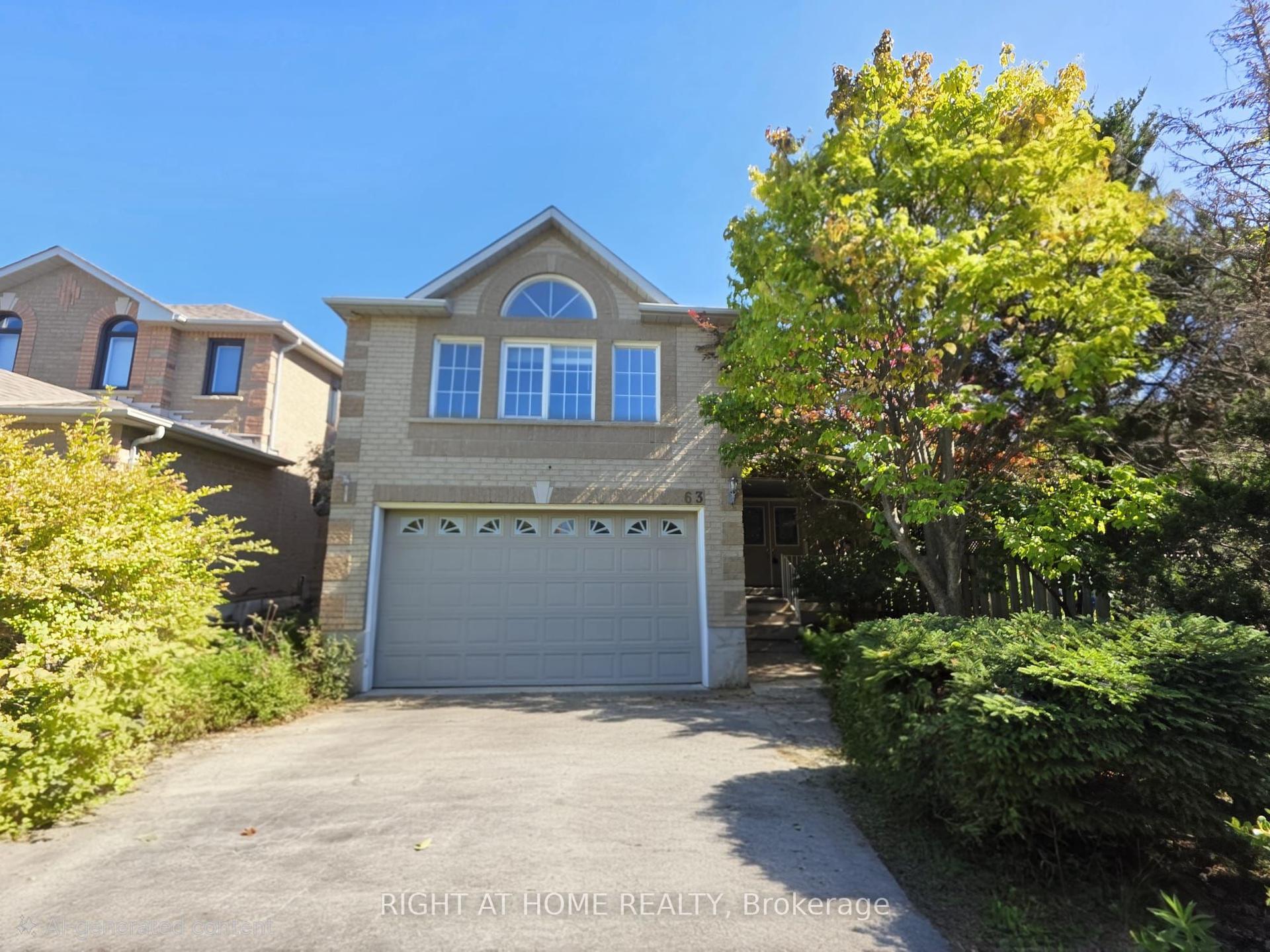 63 Sunridge Street, Richmond Hill — Detached for lease, photo 1