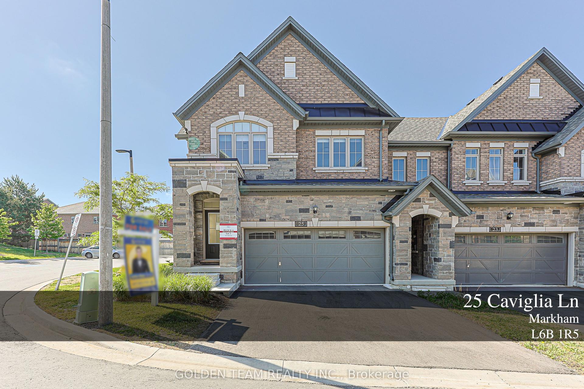 25 Caviglia Lane, Markham — Townhouse for sale, photo 1