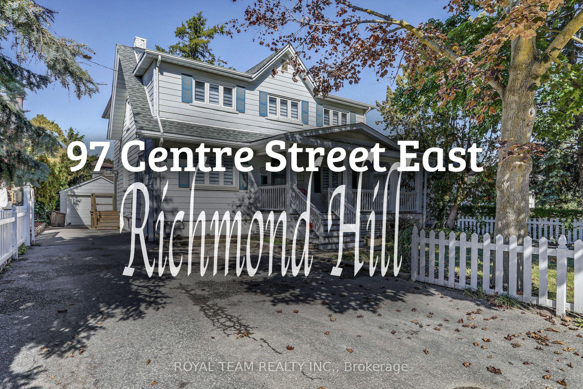 97 Centre Street E, Richmond Hill — Detached for sale, photo 1