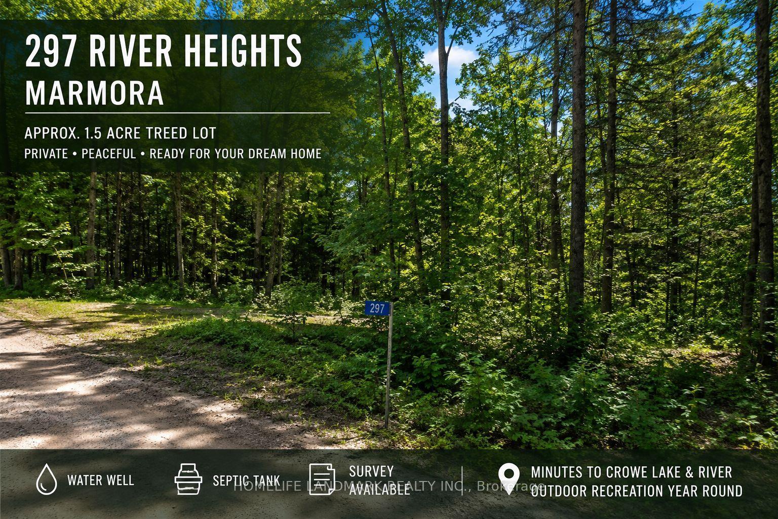 297 River Heights, Marmora and Lake — Land for sale, photo 1