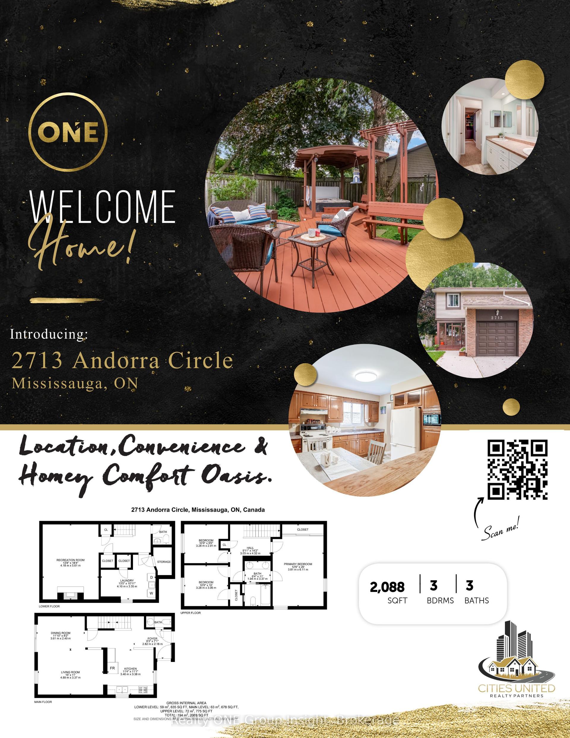 2713 Andorra Circle, Mississauga — Semi-Detached for sale, photo 1
